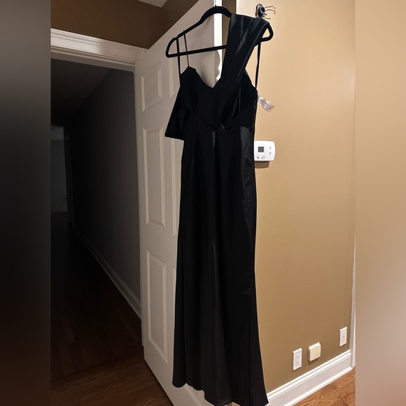 Fame and Partners Francois Black Maxi Slip Dress - Picture 5 of 5